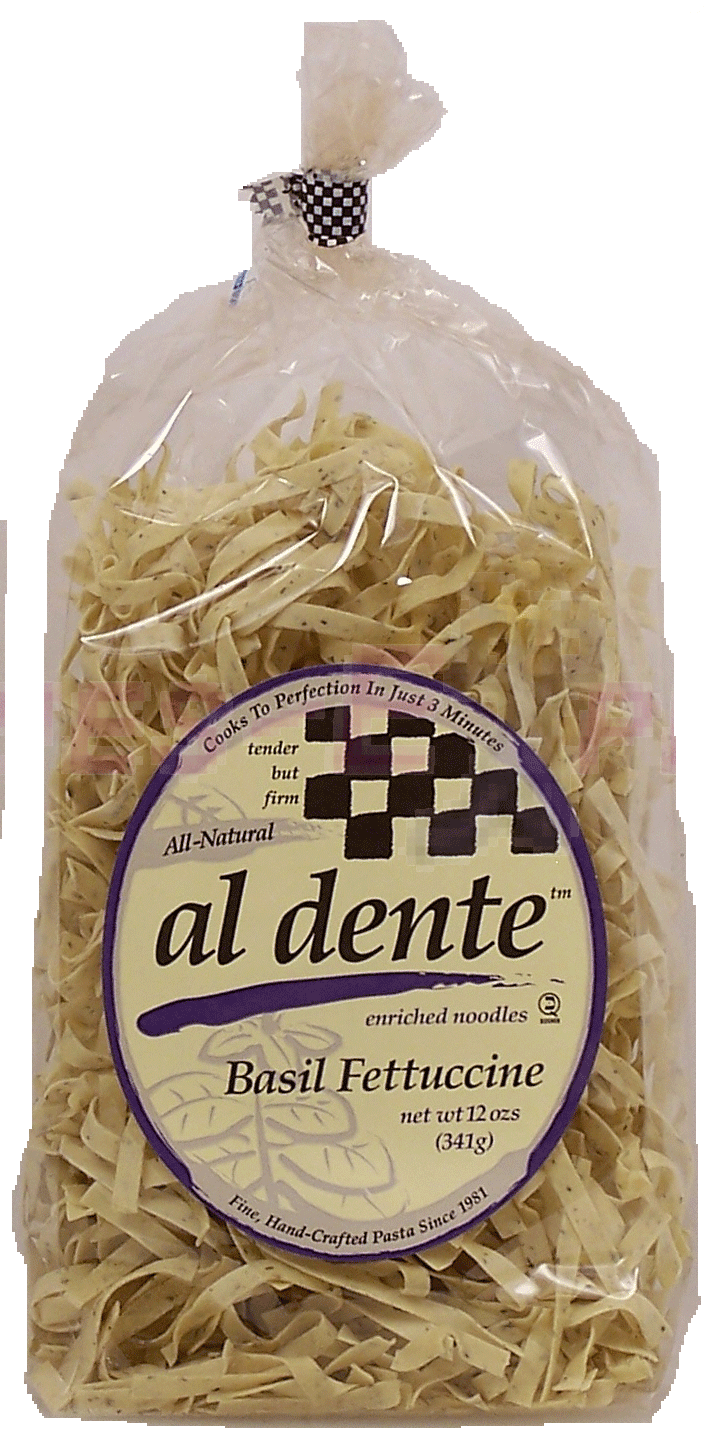 Al Dente&nbsp;Tender But Firm&nbsp;basil fettucini enriched noodles Full-Size Picture